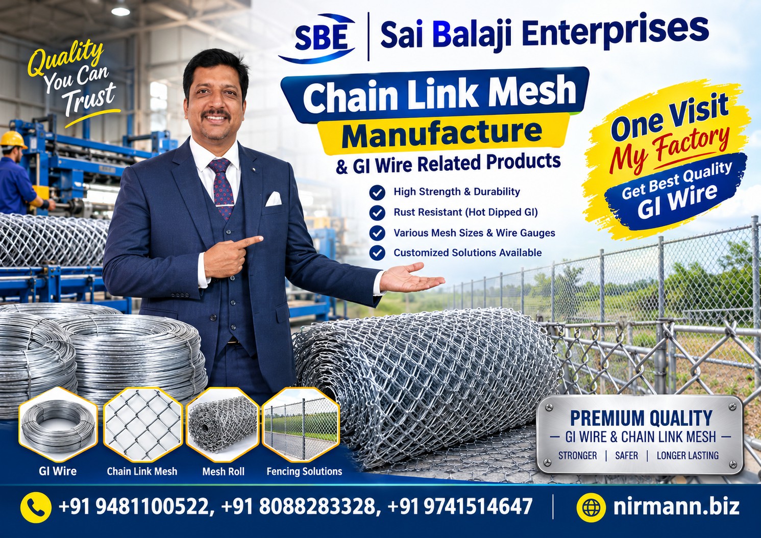 Sai Balaji Enterprises Chain Link Mesh Manufacture GI Wire Ballari 4